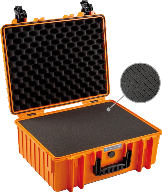 BW Outdoor Cases Type 6000 / Orange (pre-cut foam)