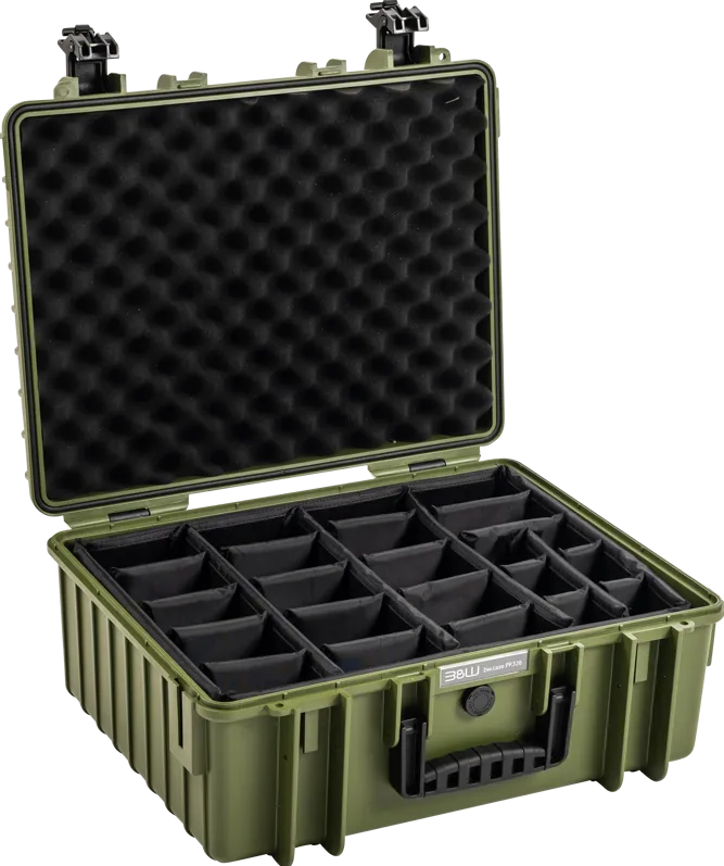 BW Outdoor Cases Type 6000 / Bronze green (divider system)