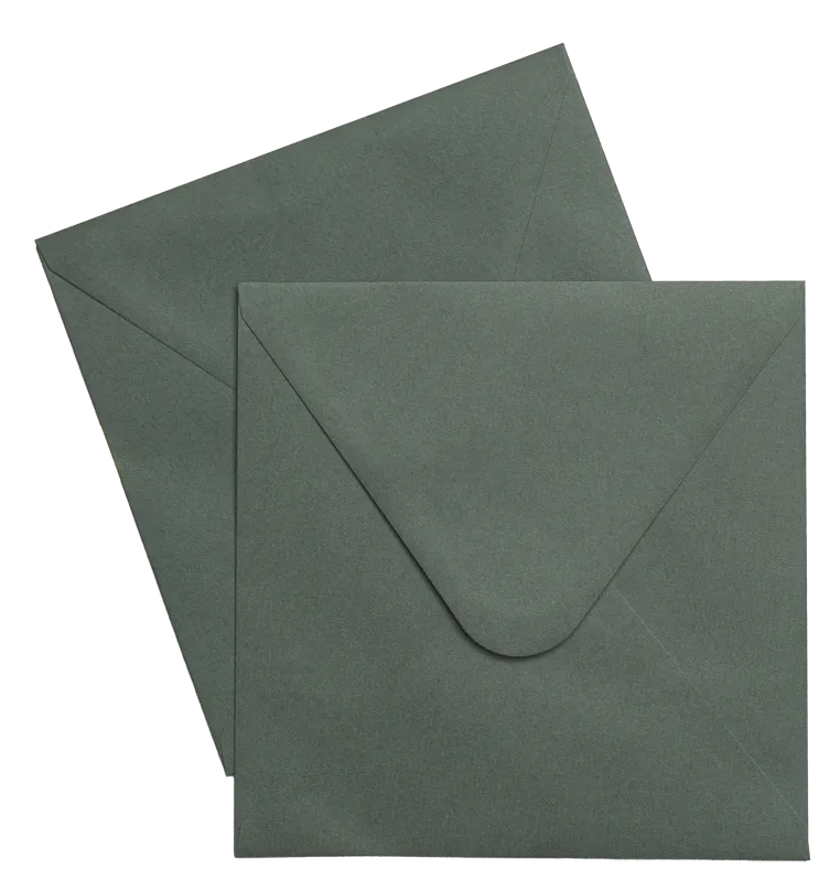 Set 50 plicuri FOCUS 160x160 mm 110 g verde