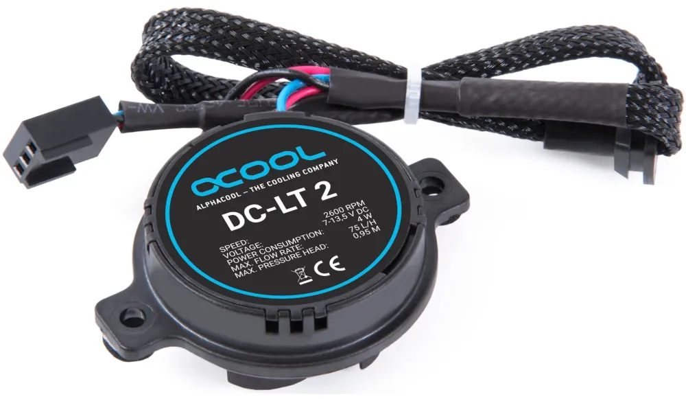 Alphacool DC-LT 2 - 2600rpm Ceramic - 12V DC - (3 phase sine PCB) (black)