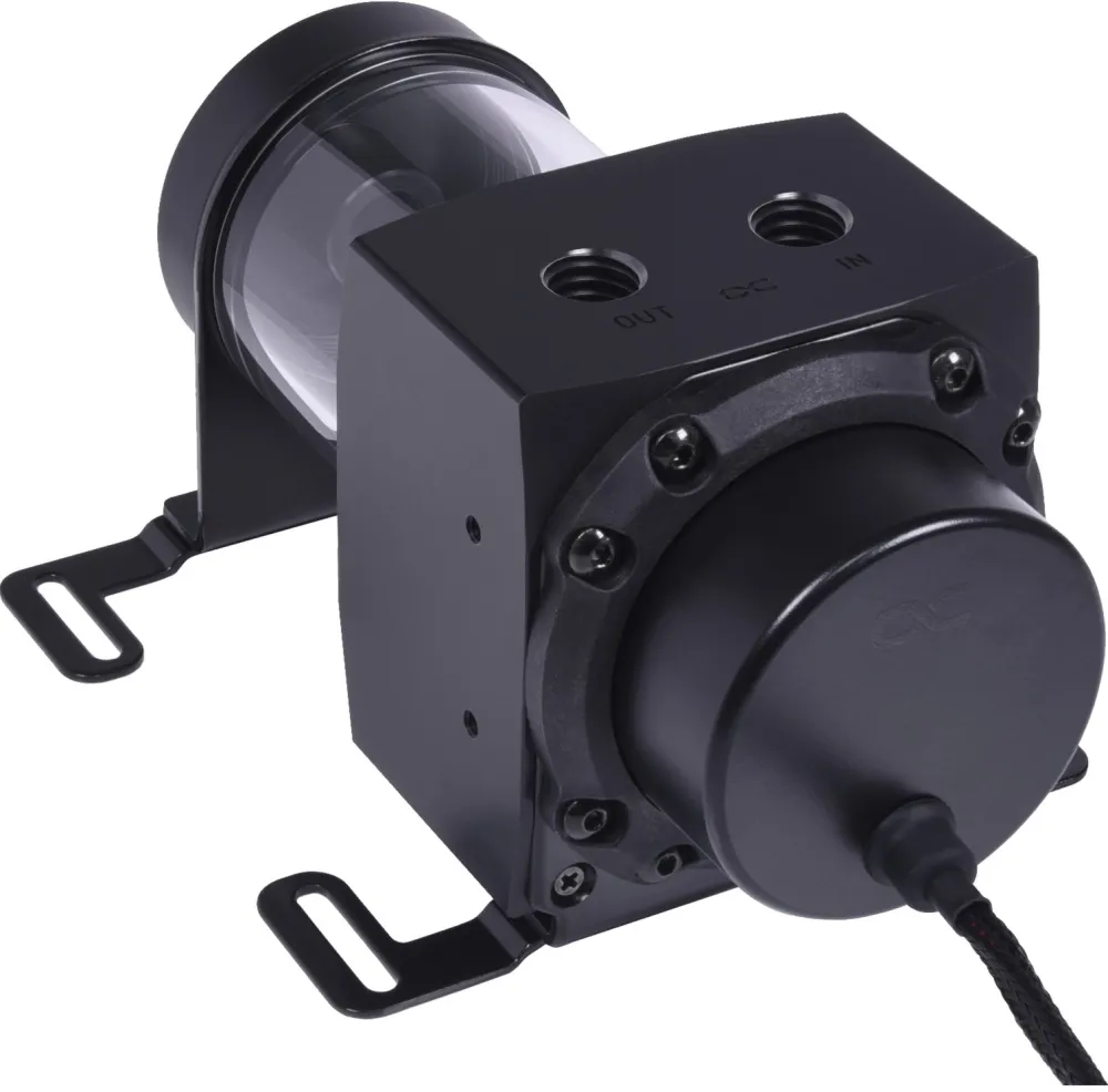 Alphacool Core 100 Aurora Reservoir Acetal/Acrylic with VPP Apex Pump (black, expansion tank with pump)