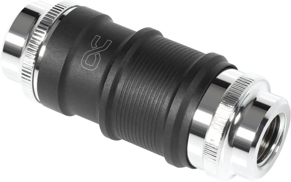 Alphacool ES quick release BLH1A PushIn set IG-IG (black (matt)/chrome)