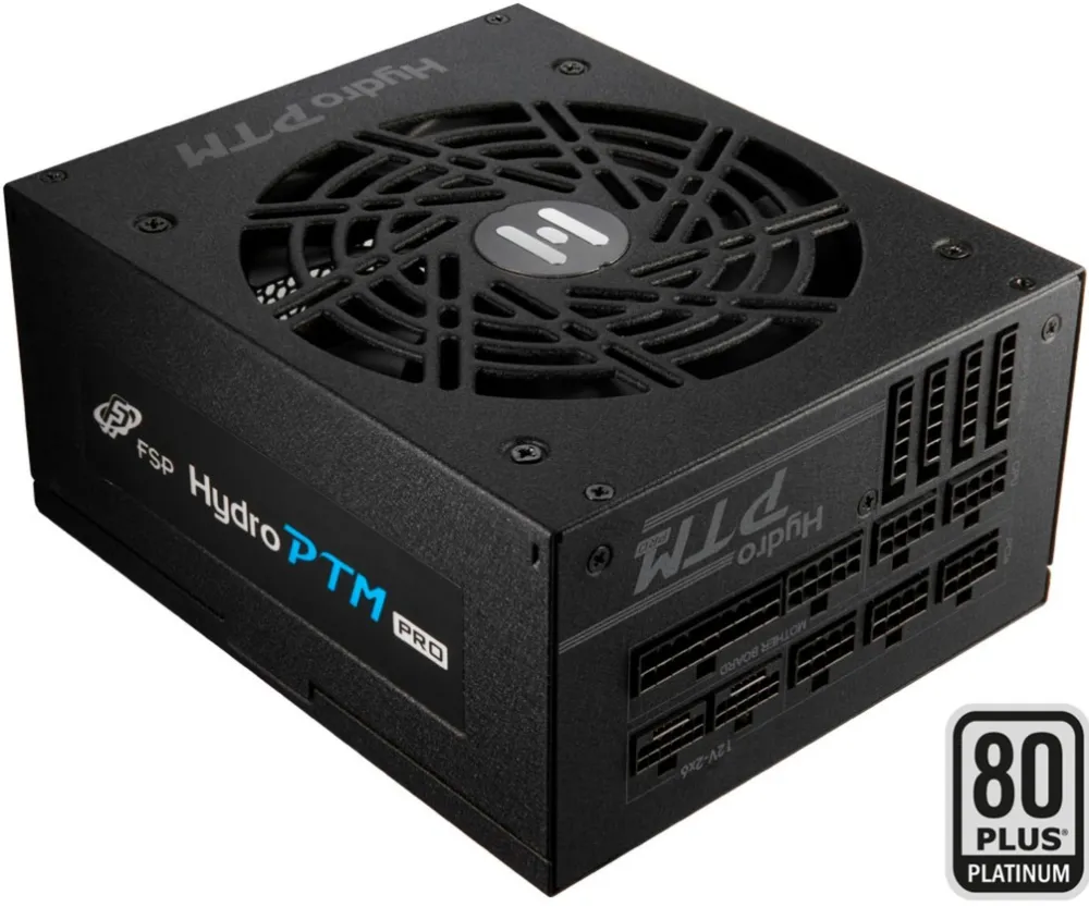 FSP Hydro PTM PRO ATX3.1(12V-2x6) 1350W, PC power supply (2x 12-pin high power GPU, 4x PCIe, cable management, 1350 watts)