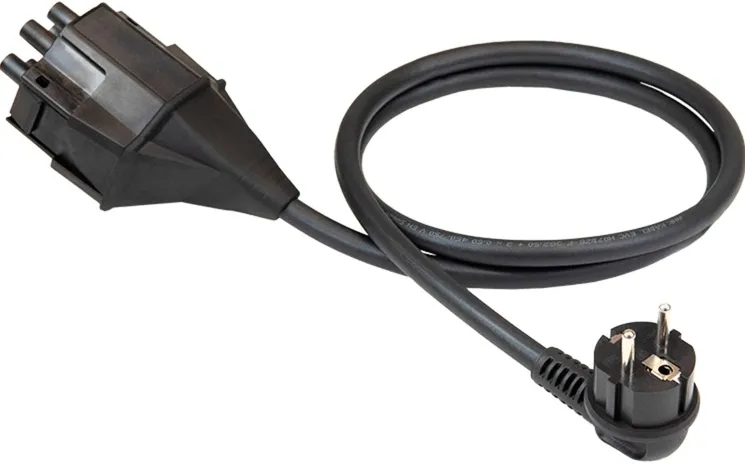 NRGkick plug attachment protective contact type E + F 13A (EU), adapter (black, 1.30 meters, for NRGkick charging unit)