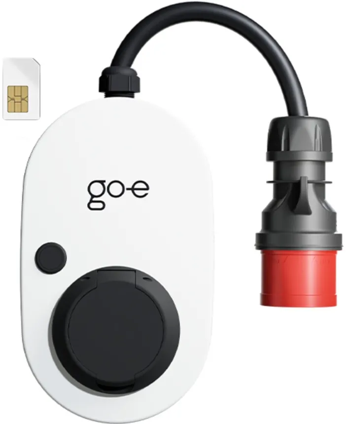 Statie incarcare auto go-e Charger Gemini flex 2.0 22 kW 32A trifazat 4G/LTE alb/negru