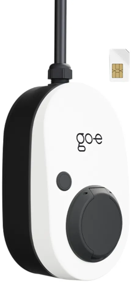 go-e Charger Gemini 2.0, 22 kW (32A 3-phase), wallbox (white/black, without cable, 4G/LTE)