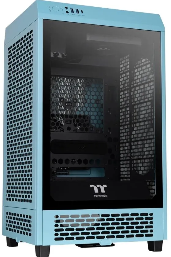 Thermaltake The Tower 200, tower case (turquoise, tempered glass)