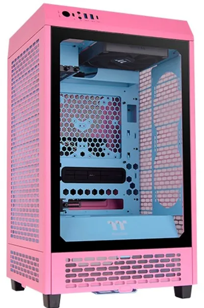 Thermaltake The Tower 200 , tower case (pink, tempered glass)