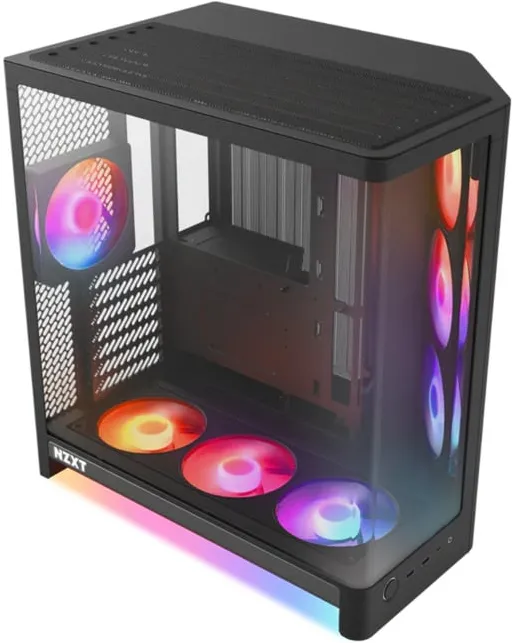 NZXT H6 RGB+ (2026) All Black (black, tempered glass x 2)
