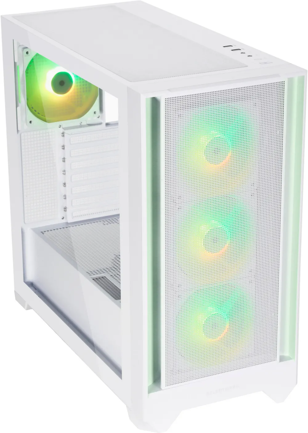 Silentware Flow 110 ARGB (white, tempered glass)