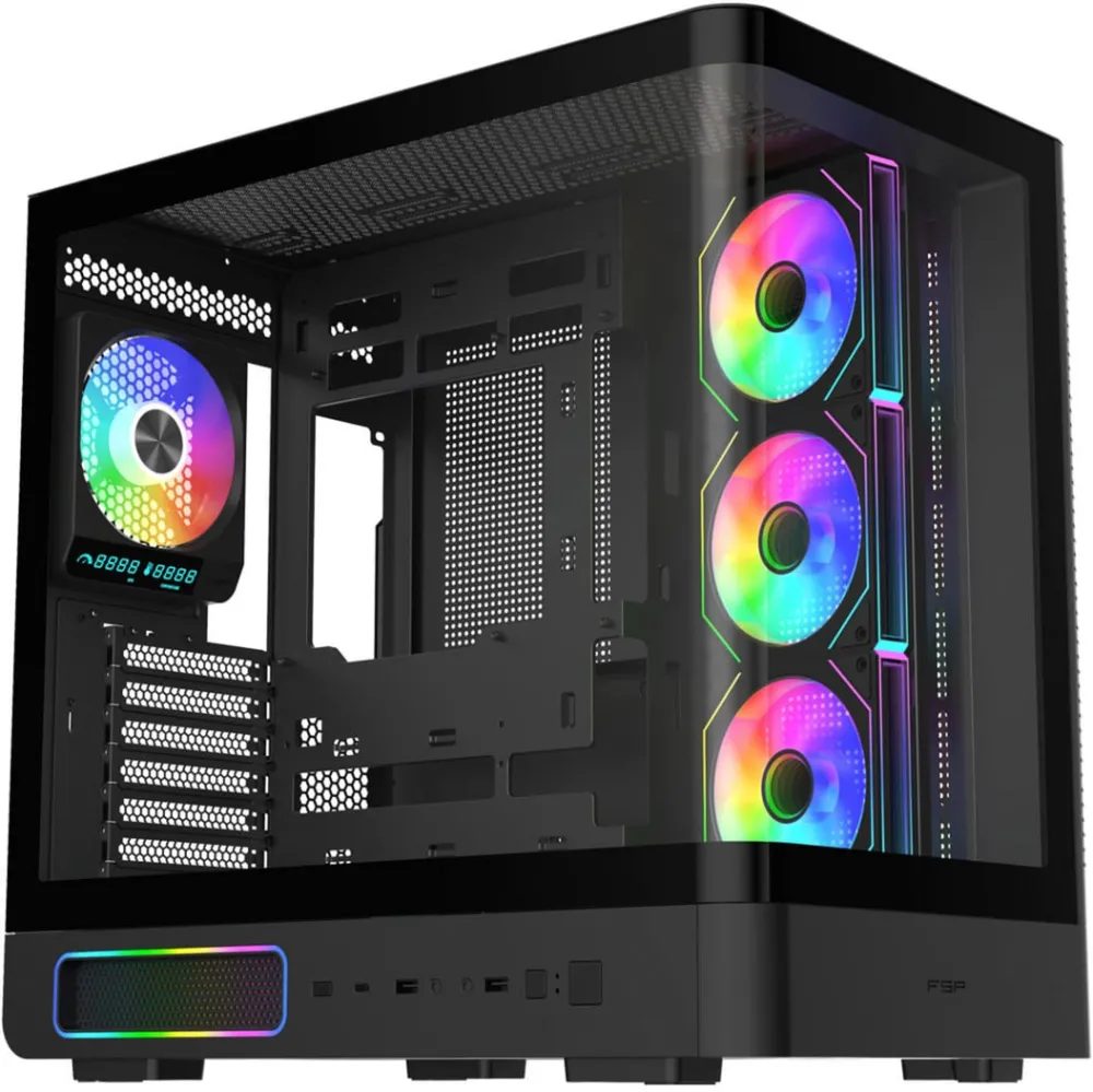 Fortron M581 (black, panoramic glass design)
