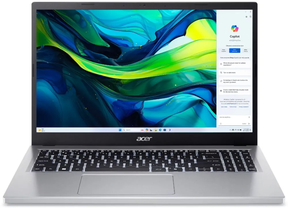 Acer AG15-21PT-R5GQ Ryzen 5 7520U 15.6" FHD Touch AG 8GB LPDDR5 SSD512 BT Win11 Pure Silver (REPACK) 2Y New Repack/Repacked