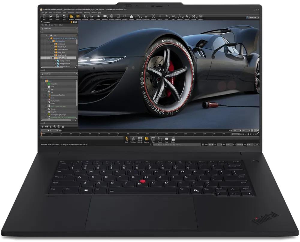 Lenovo ThinkPad P1 Gen 7 Intel Core Ultra 7 165H Mobile workstation 40.6 cm (16") WQXGA 32 GB LPDDR5x-SDRAM 1 TB SSD NVIDIA GeForce RTX 4070 Wi-Fi 7 (802.11be) Windows 11 Pro English Black