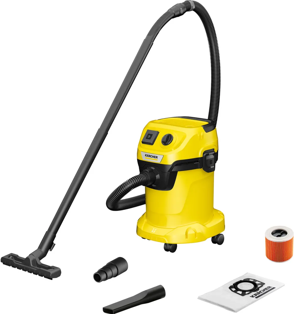 Kärcher WD 3 P V-17/4/20, wet/dry Aspirator (yellow)