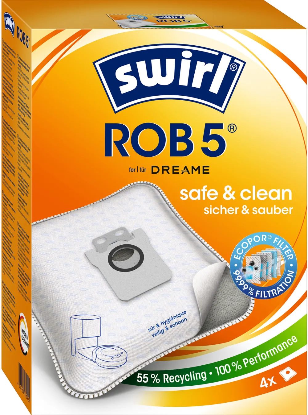 Saci aspirator Melitta ROB 5 EcoPor pentru statii Dreame