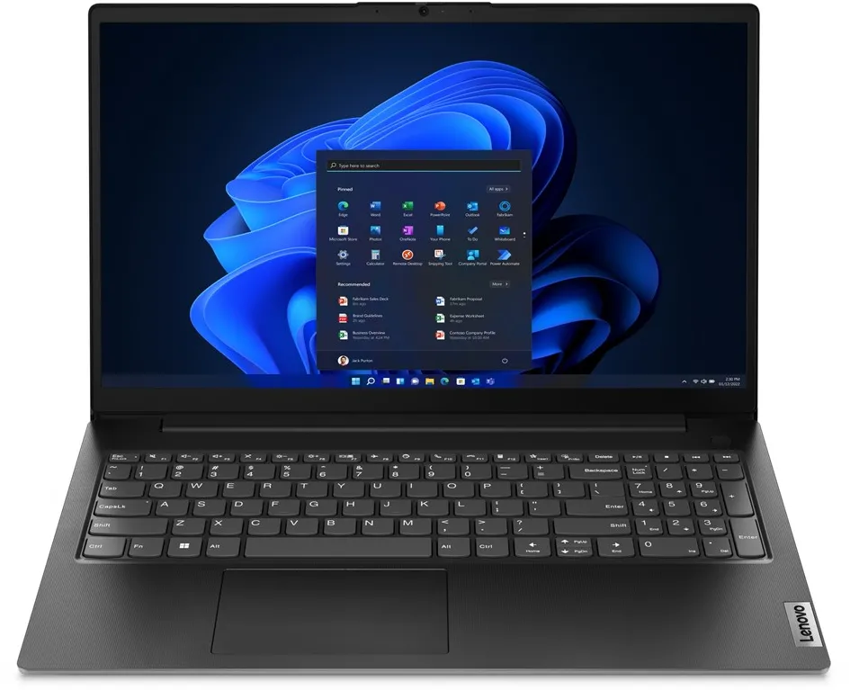 Lenovo V15 G4 AMN AMD Ryzen™ 5 7520U Laptop 39.6 cm (15.6") Full HD 16 GB LPDDR5-SDRAM 512 GB SSD Wi-Fi 6 (802.11ax) Black English