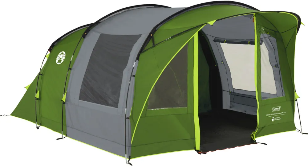 Coleman Rocky Mountain 5 BlackOut tunnel tent (green/grey, model 2025)