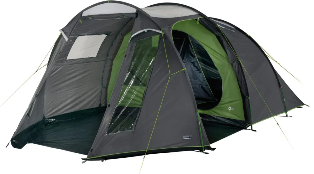 High Peak family tunnel tent Ancona 4.0 (dark grey/green, model 2022)