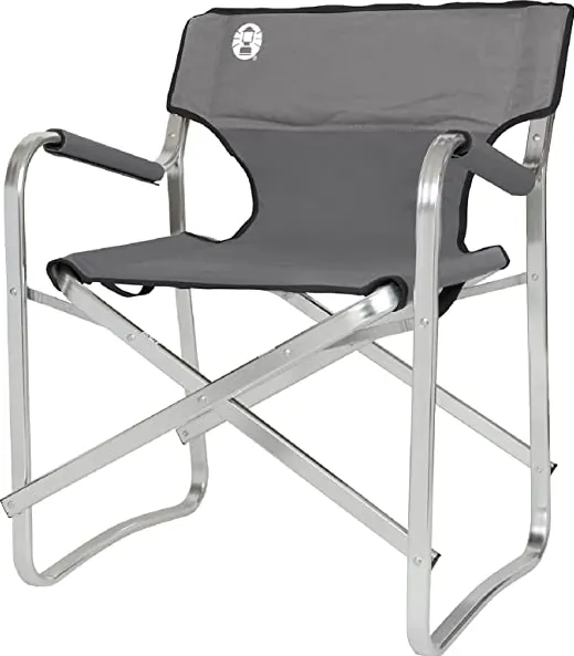 Scaun camping Coleman Aluminum Deck Chair 2000038337 gri argintiu