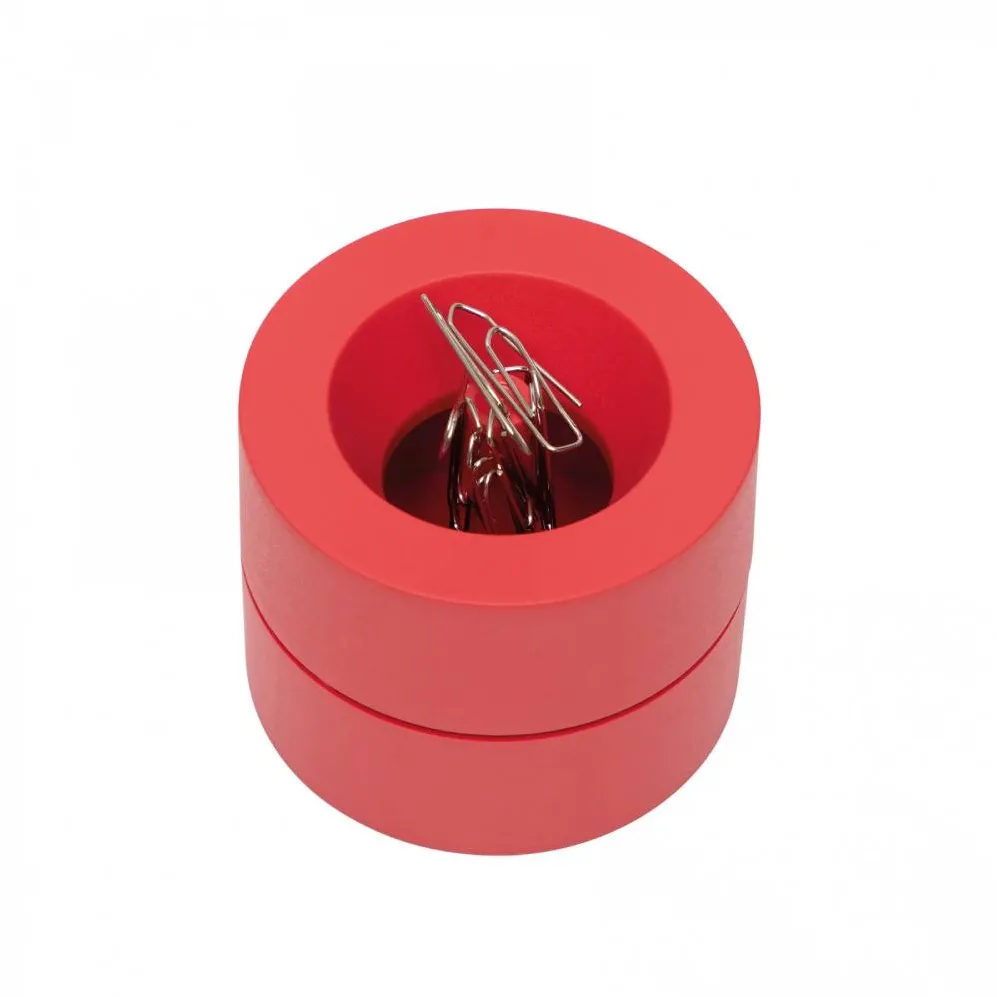 Dispenser agrafe MAUL, din plastic reciclat, rosu