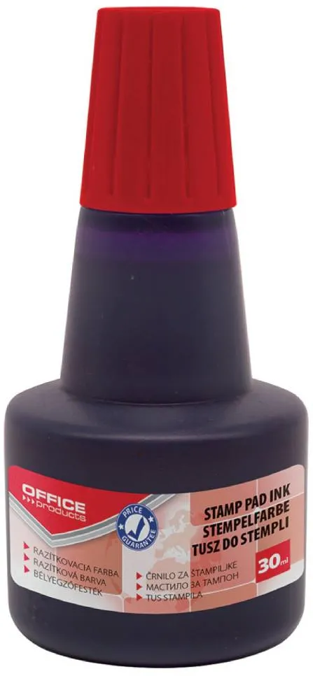 Tus pentru stampila automata/de cauciuc fara ulei Office Products. 30 ml, rosu