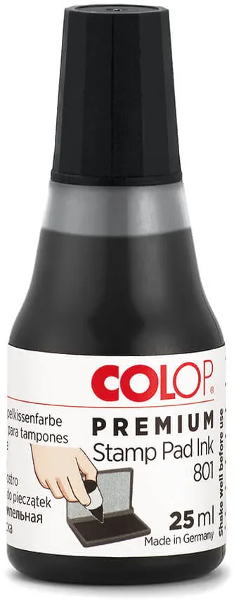 Tus pentru stampila Colop. 25 ml, negru