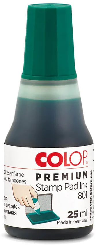 Tus pentru stampila Colop. 25 ml, verde