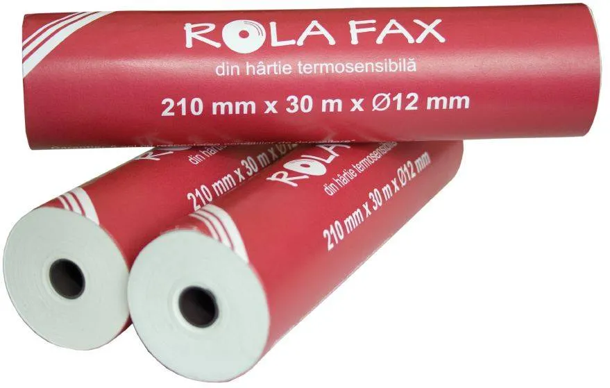 Role fax, 210 mm x 30 m x 12 mm, neutra