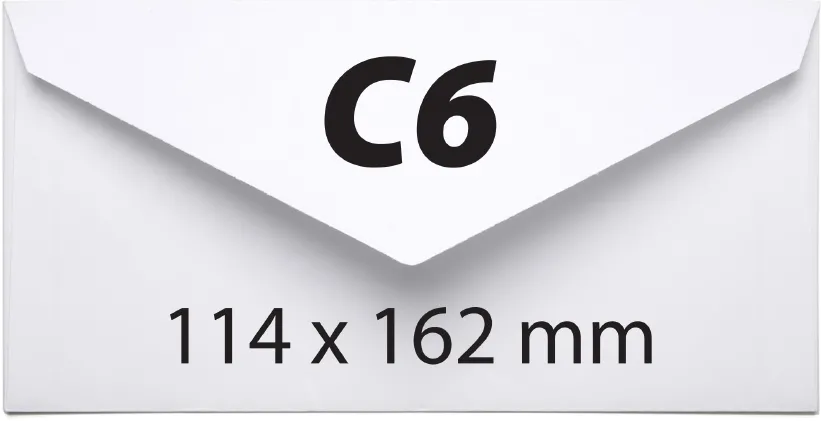 Plic C6, 114 x 162 mm, alb, gumat, clapa V, 70 g/mp, 25 bucati/set