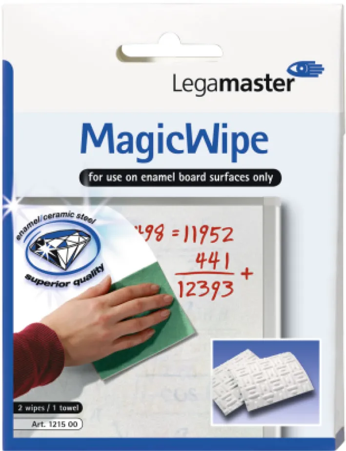 Set Legamaster pentru whiteboard Magic Wipe, 2 lavete