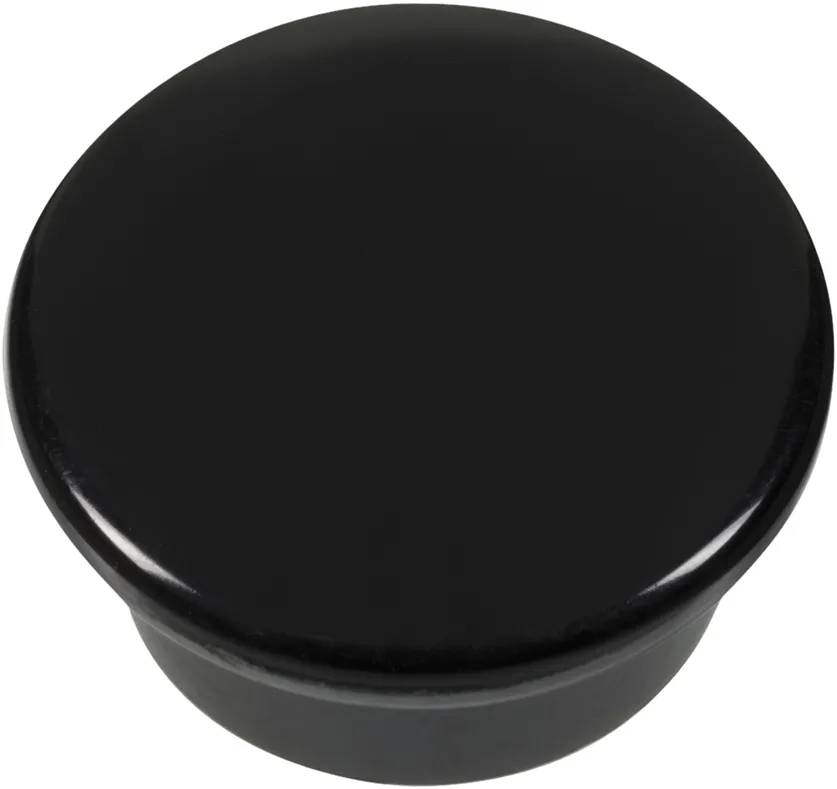 Set 10 magneti Westcott, d15 mm, negru, sustin 3/4 coli, 80g