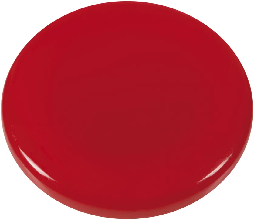 Set 10 magneti Westcott, d30 mm, rosu, sustin 6/8 coli, 80g
