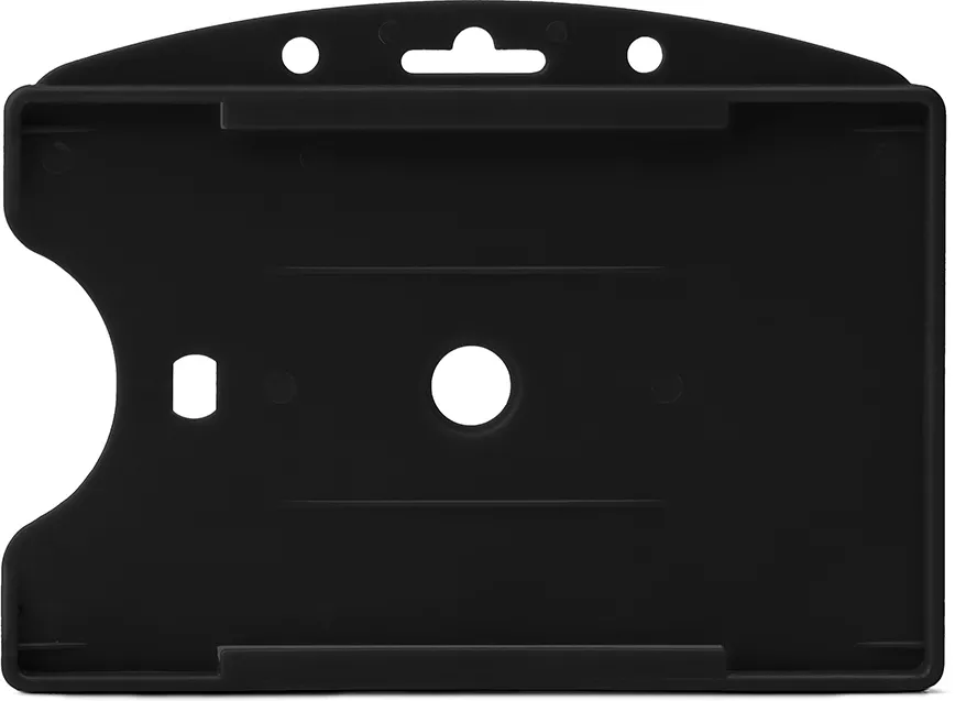 Suport card simplu Tarifold, PP, 60 x 89 mm, negru, 10 bucati/set