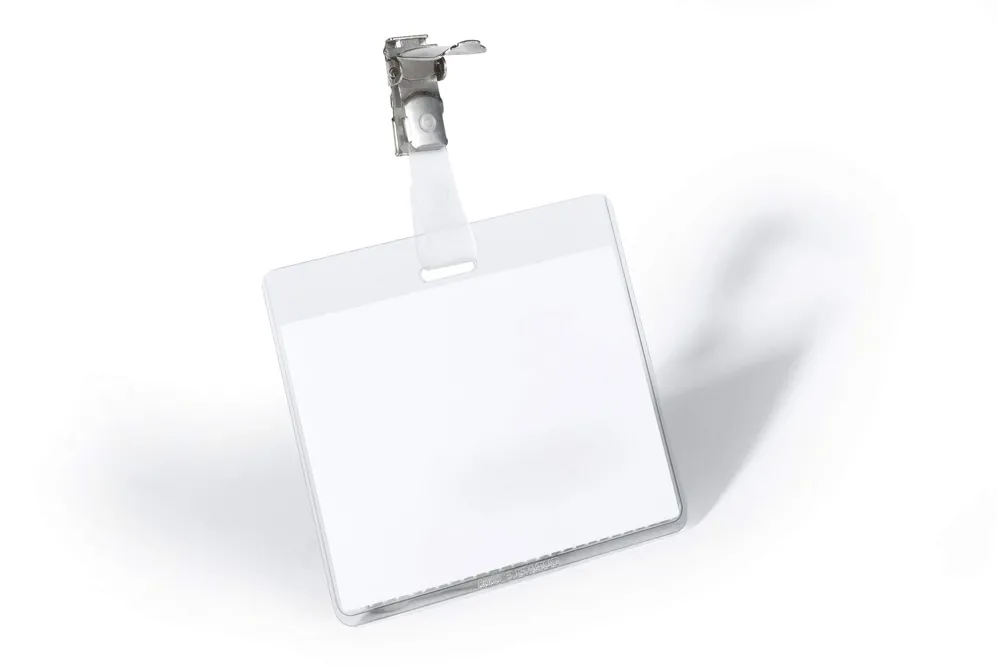 Ecuson orizontal Durable, 60 x 90 mm, cu clip
