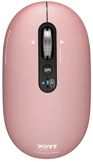 PORT CONNECT Wireless & Bluetooth Rechargeable PURE MAC Mouse, Copper rose