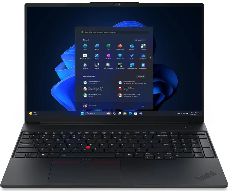 Lenovo ThinkPad E16 Gen 3 16 WUXGA ULT5-228V/32GB/512GB/Intel Arc Graphics 130V/WIN11 Pro/Nordic Backlit kbd/Black/FP/3Y Warranty