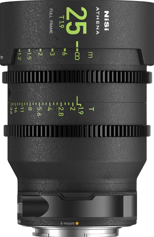 NiSi Cine Lens Athena Prime 25mm T1.9 E-Mount