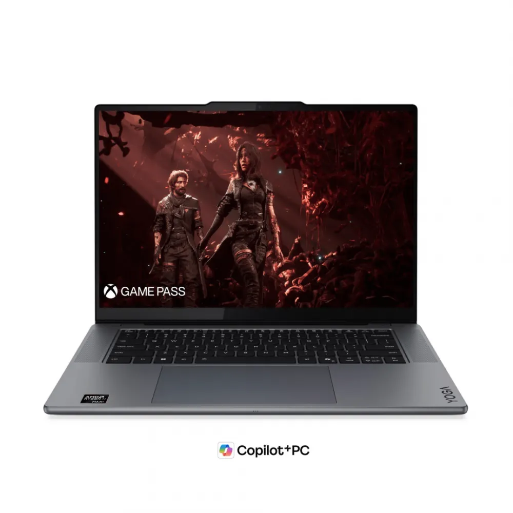 Laptop Lenovo Yoga Pro 7 15ASH11 cu procesor AMD Ryzen™ AI Max+ 388 pana la 5.0GHz, 15.3", 2.5K WQXGA, OLED, Touch, 32GB LPDDR5X, 1TB SSD, AMD Radeon™ 8060S, No OS, Thunder Grey, 3Y Premium Care