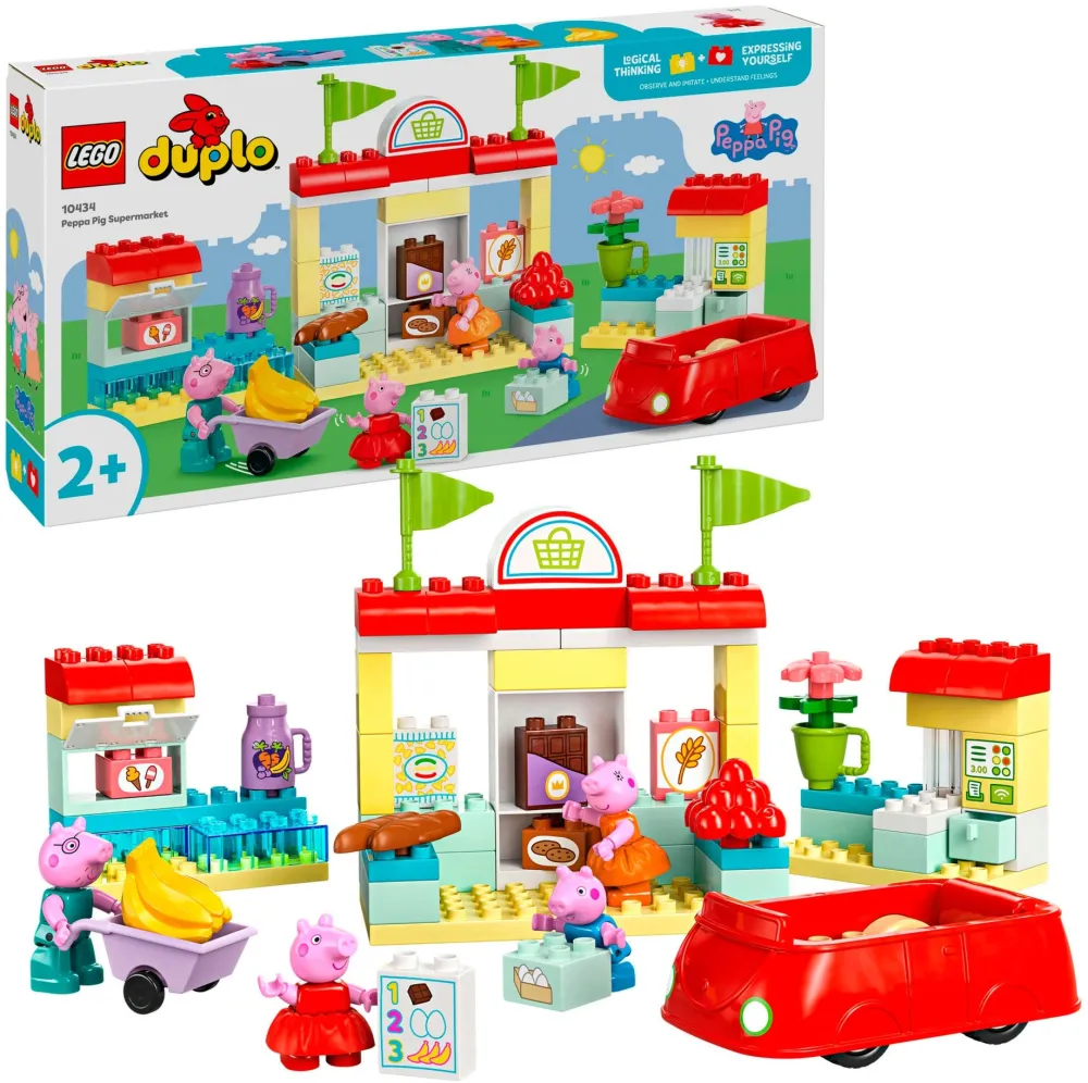 Set constructie LEGO Duplo 10434 supermarketul lui Peppa
