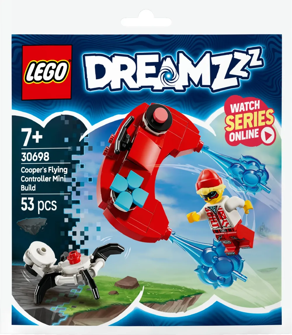 Set constructie LEGO DREAMZzz 30698 mini model controlerul zburator al lui Cooper