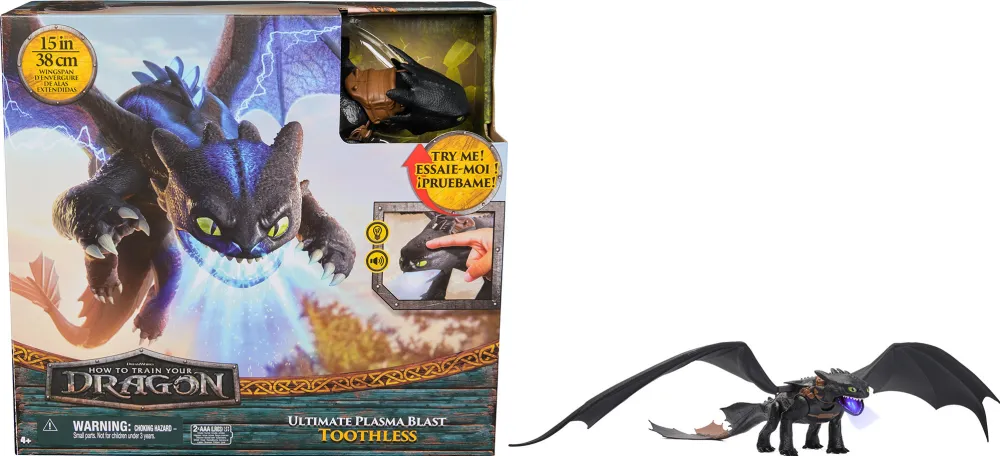 Spinmaster How to Train Your Dragon - Plasma Blast Toothless (with light and sound effects)