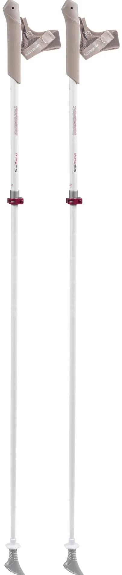 Komperdell Sarma Powerlock (white, 1 pair, 105-125 cm)