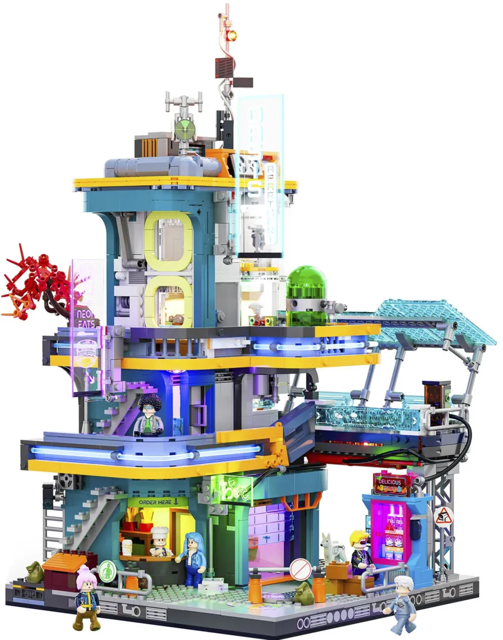 Lumibricks Cyberpunk Neoncity - Apartment, construction toy