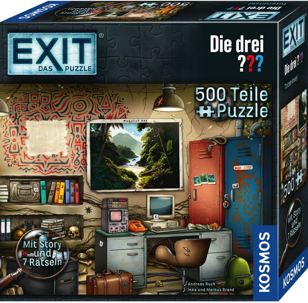 Kosmos EXIT - The Puzzle: The Three ??? Island of the Dead (500 pieces) - German Edition