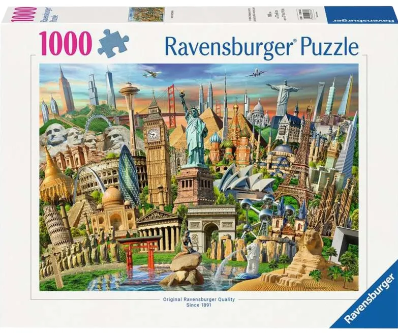 Ravensburger Puzzle Sights Worldwide (1000 pieces)