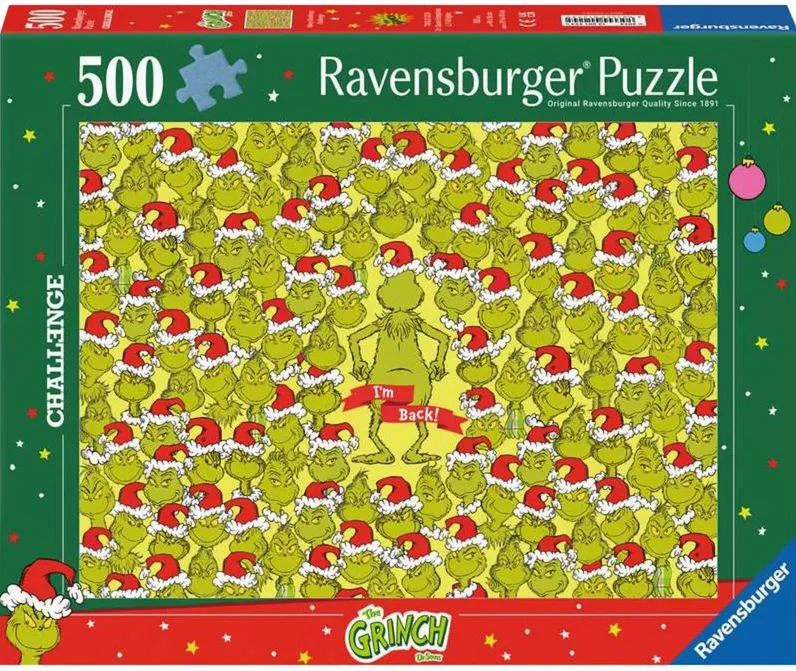 Ravensburger Puzzle Merry Grinchmas Challenge (500 pieces)