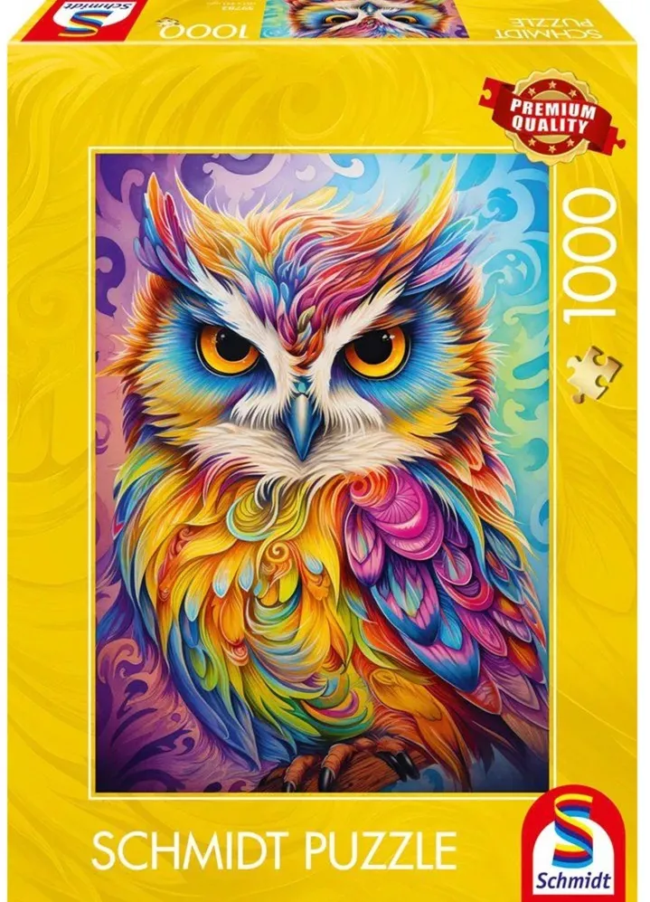 Schmidt Spiele Owl in Parrot Dress, Puzzle (1000 pieces)