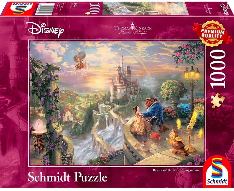 Schmidt Spiele Thomas Kinkade Studios: Disney Dreams Collection - Beauty and the Beast, Puzzle 1000 pieces