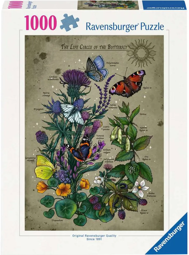 Ravensburger Puzzle - Circle of Life Butterfly 1000 pieces