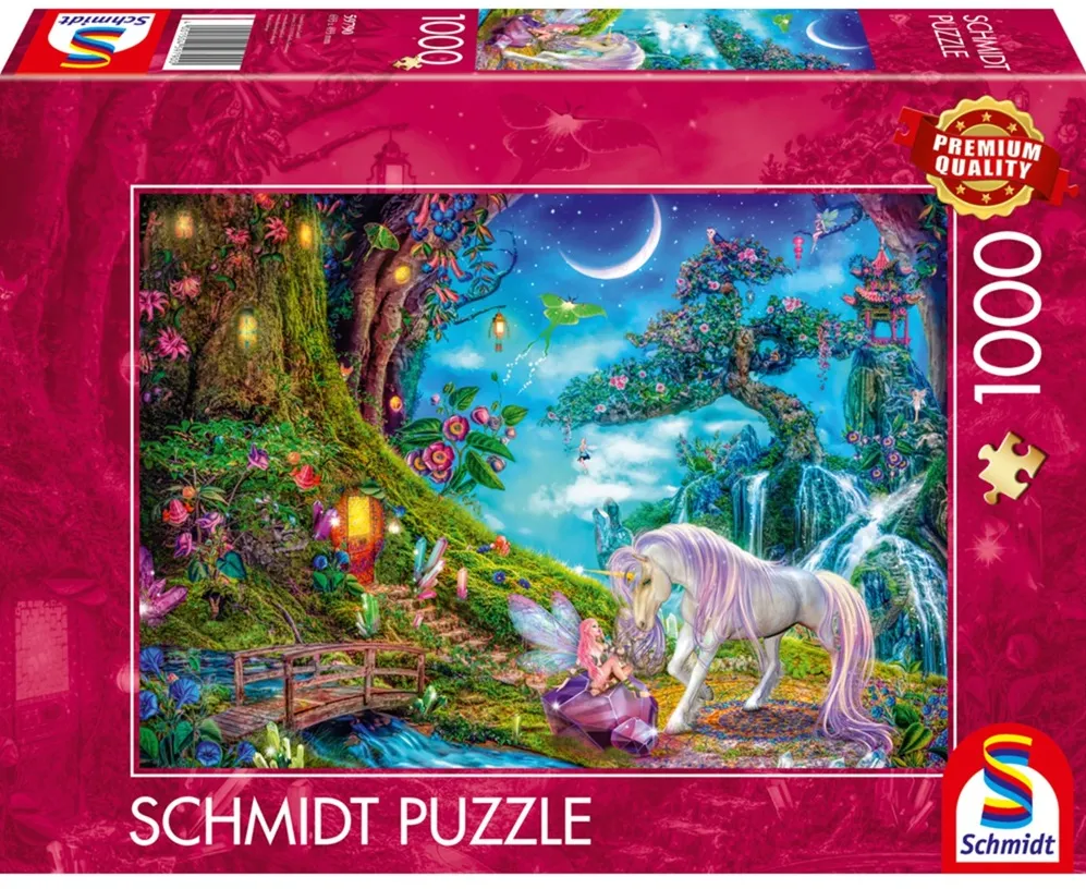 Schmidt Spiele Where unicorn and elf say goodnight (1000 pieces)